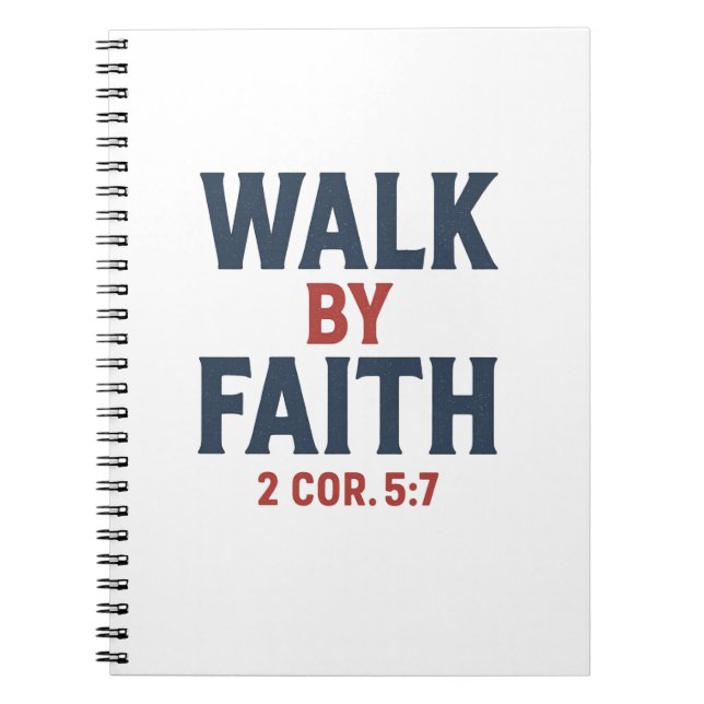 Cuaderno Walk by Faith 2 Cor 5:7  (Frente)