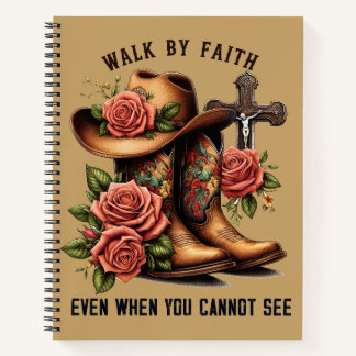 Cuaderno Walk By Faith Christian | Vaquera Occidental Fe
