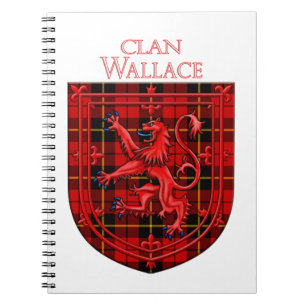 Cuaderno Wallace Tartan Scottish Plaid Lion Rampant