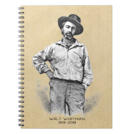 Cuaderno Walt Whitman Bicentennial Cumpleaños