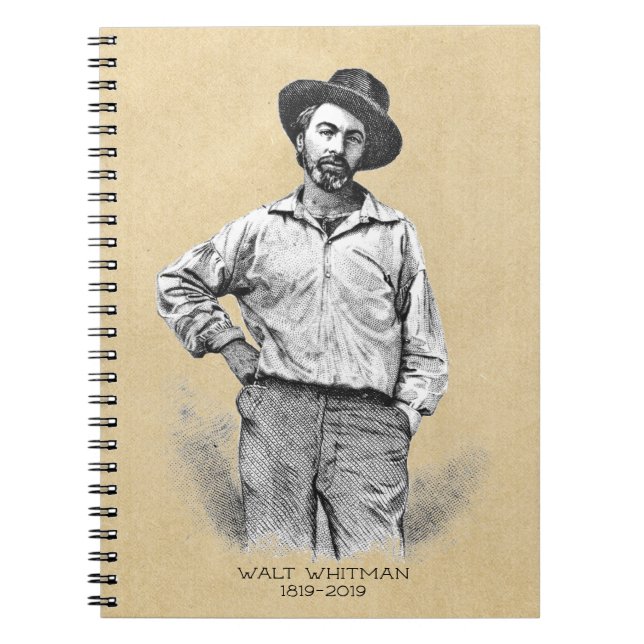 Cuaderno Walt Whitman Bicentennial Cumpleaños (Frente)