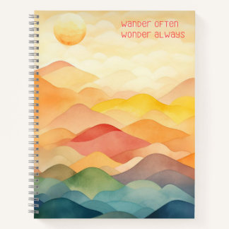 Cuaderno Wander A Menudo Wonder Always Watercolor