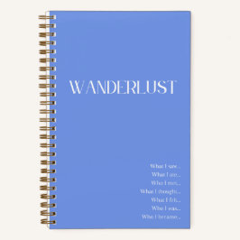 Cuaderno "Wanderlust" Blue Travel Journal