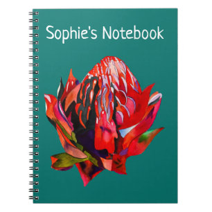 Cuaderno Waratah Flor acuática australiana