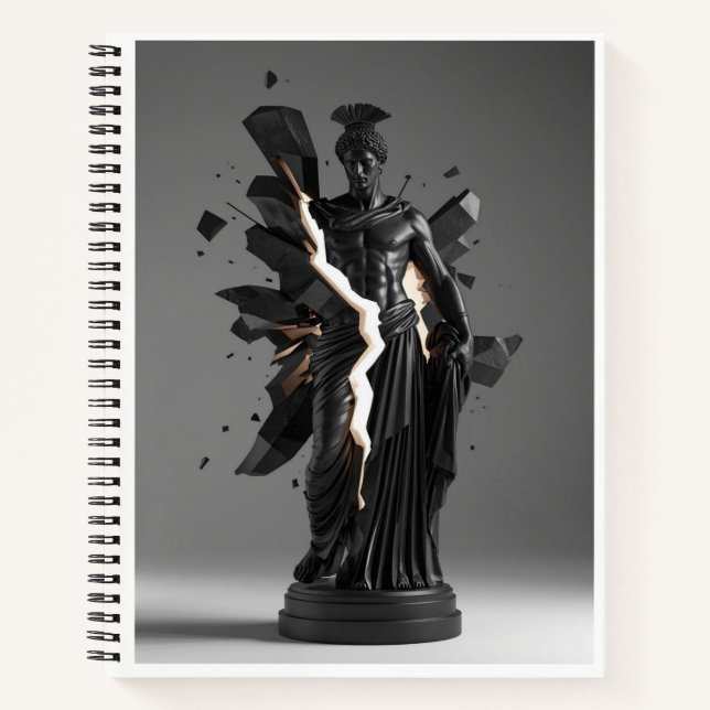 Cuaderno Warrior Geometric Graphite Abstract Notebook (Anverso)