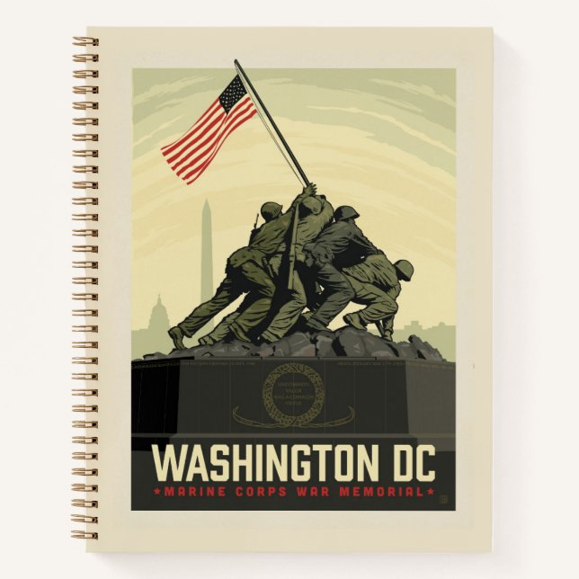 Cuaderno Washington D. C. | Monumento a la Guerra del Cuerp (Anverso)