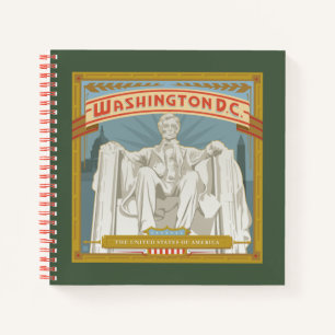 Cuaderno Washington DC Monumento conmemorativo a Lincoln