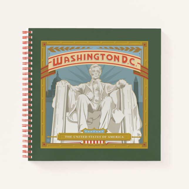 Cuaderno Washington DC | Monumento conmemorativo a Lincoln (Anverso)