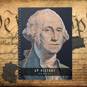 Cuaderno Washington Vintage Personalizado De Arte Vuelve A