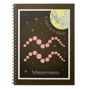 Cuaderno Wassermann 21. Januar bis 18. Febrero Notizheft