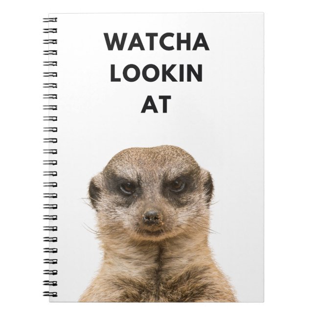 Cuaderno ¿Watcha Mirando? - Grumpy Meerkat (Frente)