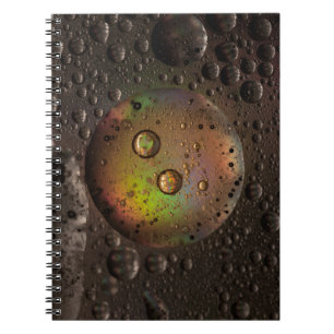 Cuaderno Water droplets on glass panel