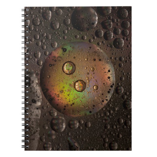 Cuaderno Water droplets on glass panel (Frente)