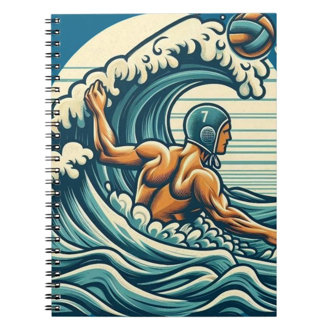 Cuaderno Water-polo Player Spiral Notepad (Frente)