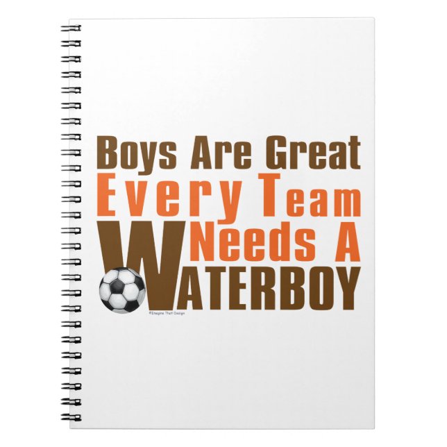 Cuaderno Waterboy Soccer (Frente)