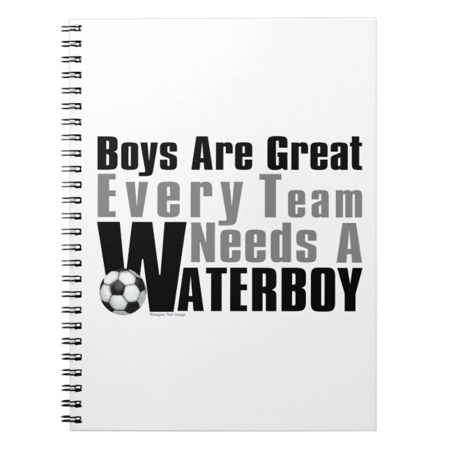 Cuaderno Waterboy Soccer (Frente)