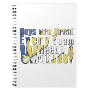 Cuaderno Waterboy Volleyball in Blue and Yellow
