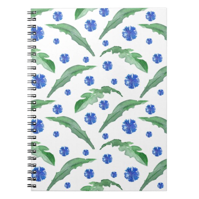 Cuaderno Watercolor Blue cornflowers (Frente)