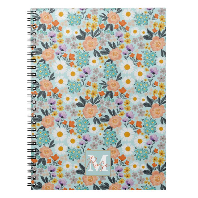 Cuaderno Watercolor Boho Floral (Frente)
