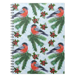 Cuaderno watercolor bullfinch