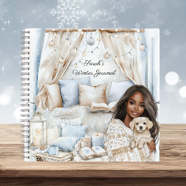 Cuaderno Watercolor Cozy Winter Blue Personalize