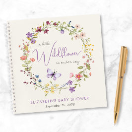 Cuaderno Watercolor de flores silvestres Bebé Chica Ducha I