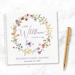 Cuaderno Watercolor de flores silvestres Bebé Chica Ducha I