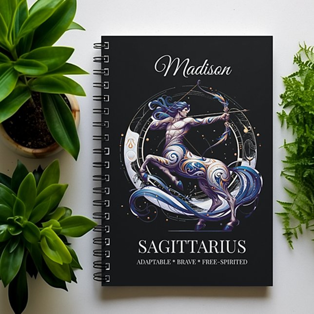 Cuaderno Watercolor de moda Sagittarius Zodiac Journal (Subido por el creador)