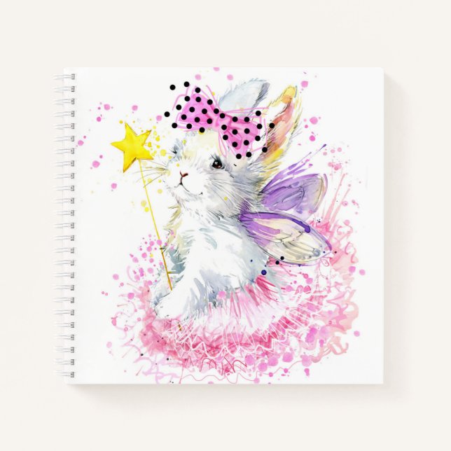 Cuaderno Watercolor Fairy Bunny (Anverso)