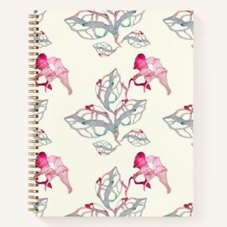 Cuaderno Watercolor Floral Botanical Spiral Notebook