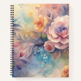 Cuaderno Watercolor floral design 