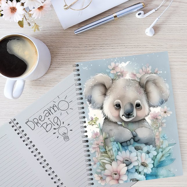 Cuaderno Watercolor Floral Koala (Subido por el creador)