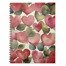Cuaderno Watercolor. Flowering Hearts