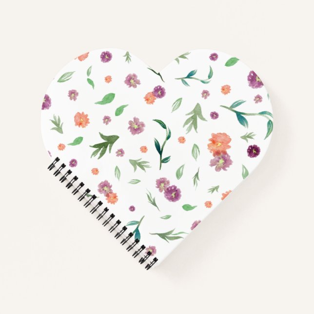 Cuaderno Watercolor Flowers Notebook for Travel Notes (Anverso)