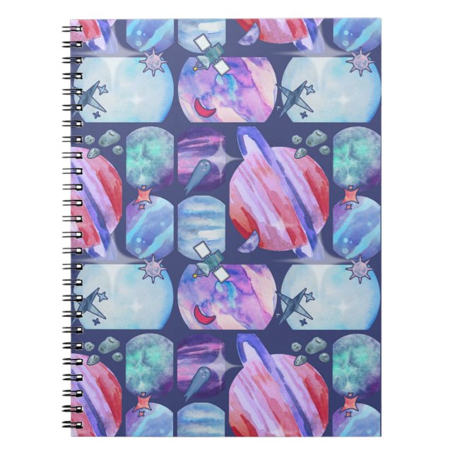 Cuaderno Watercolor Galaxy Patchwork (Frente)