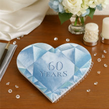 Watercolor Heart Diamond 60° Aniversario del Matri
