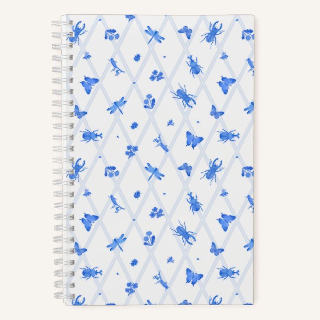 Cuaderno Watercolor Insect Blue (Anverso)