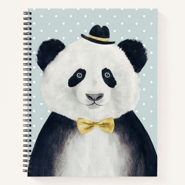 Cuaderno Watercolor Panda Bear (Anverso)