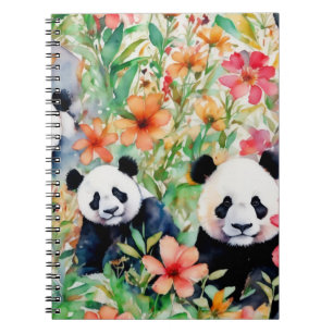 Cuaderno Watercolor Panda Bear