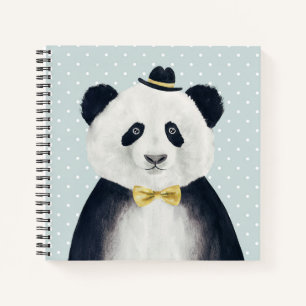 Cuaderno Watercolor Panda Bear