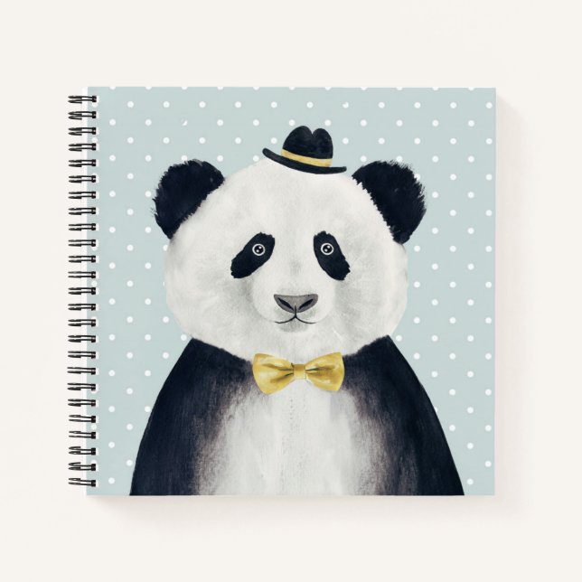Cuaderno Watercolor Panda Bear (Anverso)