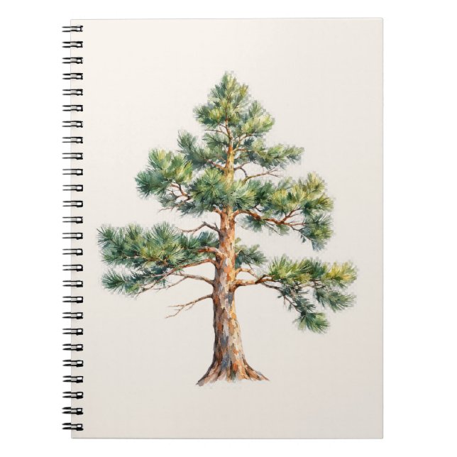 Cuaderno Watercolor Pine Tree (Frente)