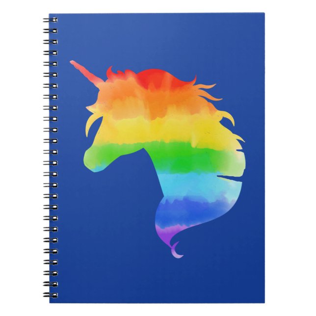 Cuaderno Watercolor Rainbow Unicorn (Frente)