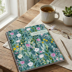 Cuaderno Watercolor Wildflower Personalizado Sketchbook Ver