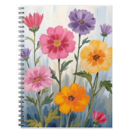 Cuaderno Watercolor Wildflowers | Flower Field Painting 