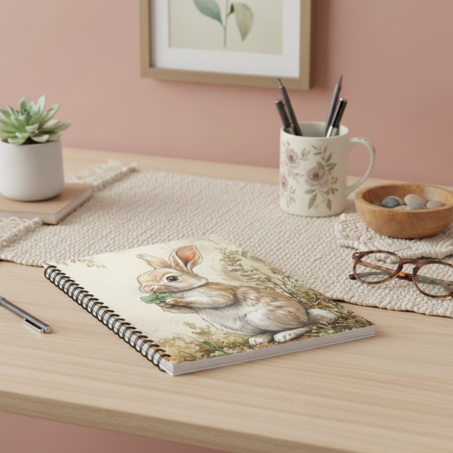 Cuaderno Watercolor Woodland Bunny Nature (Subido por el creador)