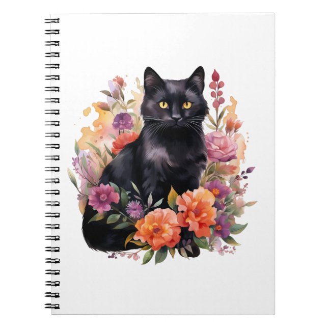 Cuaderno Watercolour Black Cat (Frente)