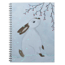 Cuaderno Watercolour Winter Bunny Rabbit