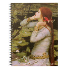 Cuaderno Waterhouse Ofelia personalizada