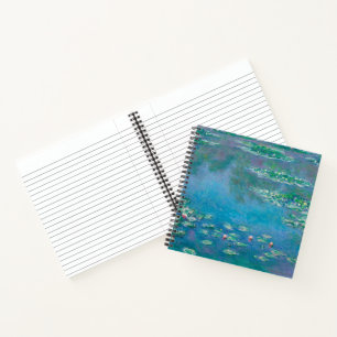 Cuaderno Waterlilies por la pintura Bella Artes de Claude M